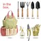 Gardening Tools Set of 10 - Complete Heavy Duty Garden Tools Set with Fashion Handbag - Durable Gardening Supplies Kit Ideal Garden Gifts for Women
